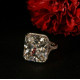 35ct Elizabeth Taylor Ring inspired celebrity jewelry halo radiant cut asscher