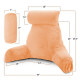 Large Soft Foam Reading & TV Relax Pillow + 2 Neck & Lumbar Pillows with Pockets