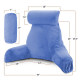 Large Soft Foam Reading & TV Relax Pillow + 2 Neck & Lumbar Pillows with Pockets