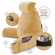 Large Soft Foam Reading & TV Relax Pillow + 2 Neck & Lumbar Pillows with Pockets