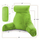 Large Soft Foam Reading & TV Relax Pillow + 2 Neck & Lumbar Pillows with Pockets