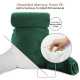 Large Soft Foam Reading & TV Relax Pillow + 2 Neck & Lumbar Pillows with Pockets