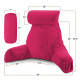 Large Soft Foam Reading & TV Relax Pillow + 2 Neck & Lumbar Pillows with Pockets