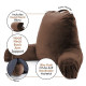 Large Soft Foam Reading & TV Relax Pillow + 2 Neck & Lumbar Pillows with Pockets