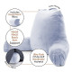 Large Soft Foam Reading & TV Relax Pillow + 2 Neck & Lumbar Pillows with Pockets