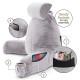 Large Soft Foam Reading & TV Relax Pillow + 2 Neck & Lumbar Pillows with Pockets