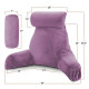 Large Soft Foam Reading & TV Relax Pillow + 2 Neck & Lumbar Pillows with Pockets