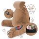 Large Soft Foam Reading & TV Relax Pillow + 2 Neck & Lumbar Pillows with Pockets