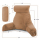 Large Soft Foam Reading & TV Relax Pillow + 2 Neck & Lumbar Pillows with Pockets