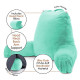 Large Soft Foam Reading & TV Relax Pillow + 2 Neck & Lumbar Pillows with Pockets