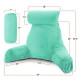 Large Soft Foam Reading & TV Relax Pillow + 2 Neck & Lumbar Pillows with Pockets