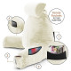 Large Soft Foam Reading & TV Relax Pillow + 2 Neck & Lumbar Pillows with Pockets