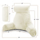 Large Soft Foam Reading & TV Relax Pillow + 2 Neck & Lumbar Pillows with Pockets