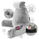 Large Soft Foam Reading & TV Relax Pillow + 2 Neck & Lumbar Pillows with Pockets