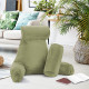 Large Soft Foam Reading & TV Relax Pillow + 2 Neck & Lumbar Pillows with Pockets