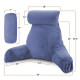 Large Soft Foam Reading & TV Relax Pillow + 2 Neck & Lumbar Pillows with Pockets