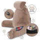 Large Soft Foam Reading & TV Relax Pillow + 2 Neck & Lumbar Pillows with Pockets