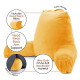 Large Soft Foam Reading & TV Relax Pillow + 2 Neck & Lumbar Pillows with Pockets