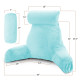 Large Soft Foam Reading & TV Relax Pillow + 2 Neck & Lumbar Pillows with Pockets
