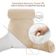 Large Soft Foam Reading & TV Relax Pillow + 2 Neck & Lumbar Pillows with Pockets