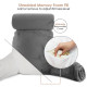 Large Soft Foam Reading & TV Relax Pillow + 2 Neck & Lumbar Pillows with Pockets