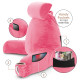 Large Soft Foam Reading & TV Relax Pillow + 2 Neck & Lumbar Pillows with Pockets