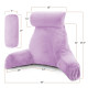Large Soft Foam Reading & TV Relax Pillow + 2 Neck & Lumbar Pillows with Pockets