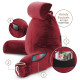 Large Soft Foam Reading & TV Relax Pillow + 2 Neck & Lumbar Pillows with Pockets