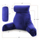 Large Soft Foam Reading & TV Relax Pillow + 2 Neck & Lumbar Pillows with Pockets