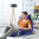 Large Soft Foam Reading & TV Relax Pillow + 2 Neck & Lumbar Pillows with Pockets