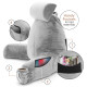 Large Soft Foam Reading & TV Relax Pillow + 2 Neck & Lumbar Pillows with Pockets