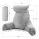 Large Soft Foam Reading & TV Relax Pillow + 2 Neck & Lumbar Pillows with Pockets