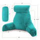 Large Soft Foam Reading & TV Relax Pillow + 2 Neck & Lumbar Pillows with Pockets