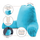 Large Soft Foam Reading & TV Relax Pillow + 2 Neck & Lumbar Pillows with Pockets
