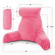 Large Soft Foam Reading & TV Relax Pillow + 2 Neck & Lumbar Pillows with Pockets