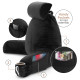Large Soft Foam Reading & TV Relax Pillow + 2 Neck & Lumbar Pillows with Pockets