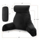 Large Soft Foam Reading & TV Relax Pillow + 2 Neck & Lumbar Pillows with Pockets