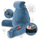 Large Soft Foam Reading & TV Relax Pillow + 2 Neck & Lumbar Pillows with Pockets