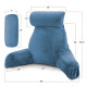Large Soft Foam Reading & TV Relax Pillow + 2 Neck & Lumbar Pillows with Pockets