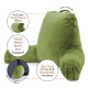 Large Soft Foam Reading & TV Relax Pillow + 2 Neck & Lumbar Pillows with Pockets