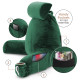 Large Soft Foam Reading & TV Relax Pillow + 2 Neck & Lumbar Pillows with Pockets