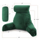 Large Soft Foam Reading & TV Relax Pillow + 2 Neck & Lumbar Pillows with Pockets