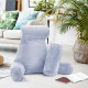 Large Soft Foam Reading & TV Relax Pillow + 2 Neck & Lumbar Pillows with Pockets