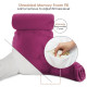 Large Soft Foam Reading & TV Relax Pillow + 2 Neck & Lumbar Pillows with Pockets