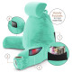 Large Soft Foam Reading & TV Relax Pillow + 2 Neck & Lumbar Pillows with Pockets