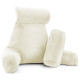 Large Soft Foam Reading & TV Relax Pillow + 2 Neck & Lumbar Pillows with Pockets