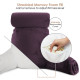 Large Soft Foam Reading & TV Relax Pillow + 2 Neck & Lumbar Pillows with Pockets