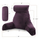 Large Soft Foam Reading & TV Relax Pillow + 2 Neck & Lumbar Pillows with Pockets