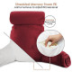 Large Soft Foam Reading & TV Relax Pillow + 2 Neck & Lumbar Pillows with Pockets