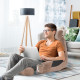 Large Soft Foam Reading & TV Relax Pillow + 2 Neck & Lumbar Pillows with Pockets